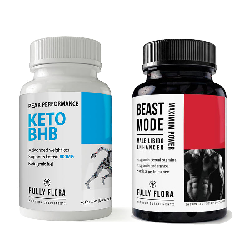 Fully Flora Keto BHB and Beast Mode Combo Pack Energy Performance Endurance Image 1