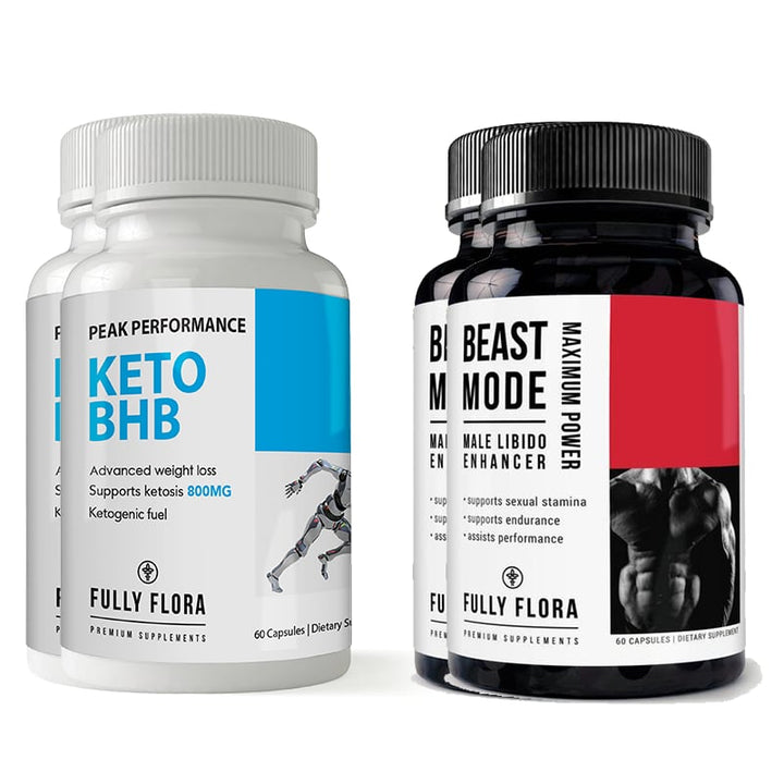 Fully Flora Keto BHB and Beast Mode Combo Pack Energy Performance Endurance Image 2