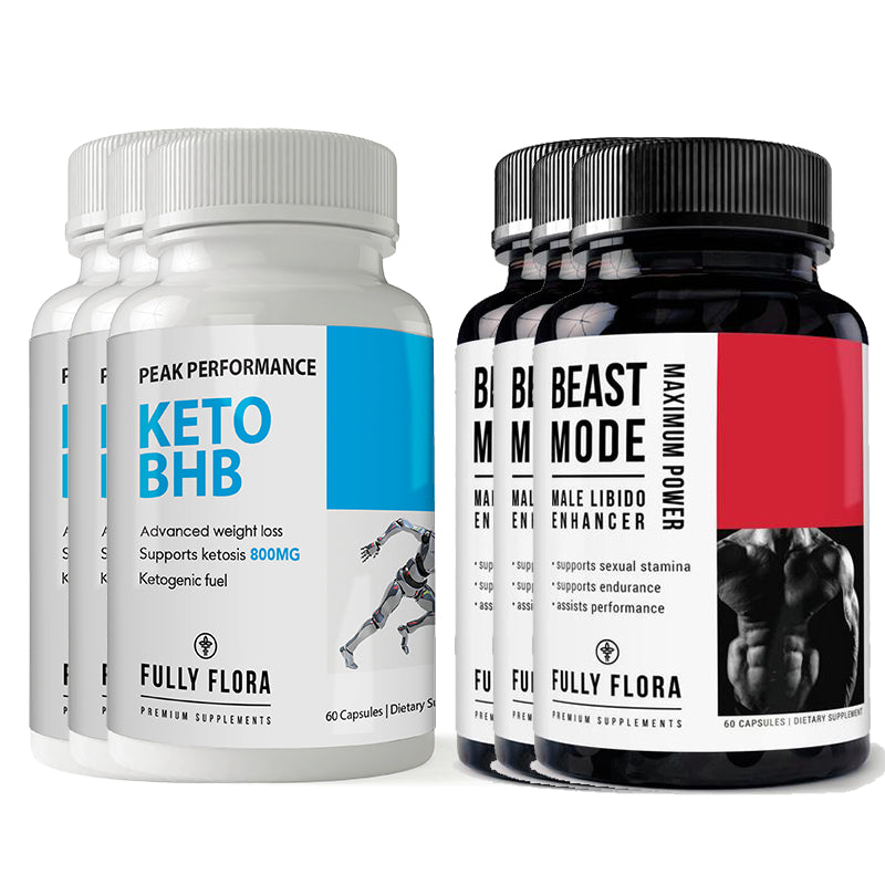 Fully Flora Keto BHB and Beast Mode Combo Pack Energy Performance Endurance Image 3