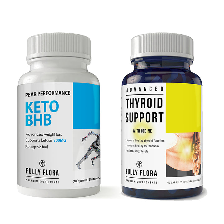 Fully Flora Keto BHB Thyroid Support Combo Pack Energy Performance Focus Image 1