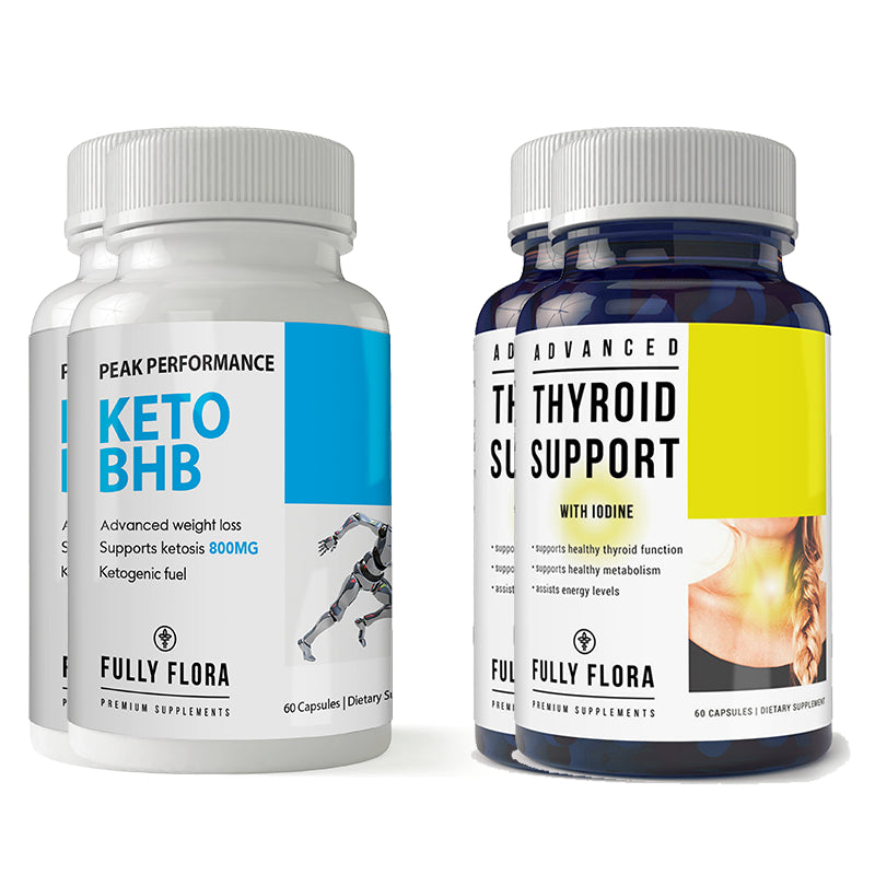 Fully Flora Keto BHB Thyroid Support Combo Pack Energy Performance Focus Image 2