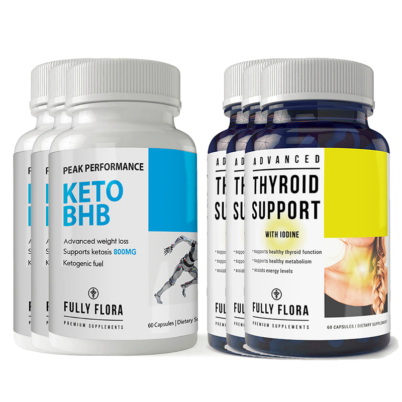 Fully Flora Keto BHB Thyroid Support Combo Pack Energy Performance Focus Image 3