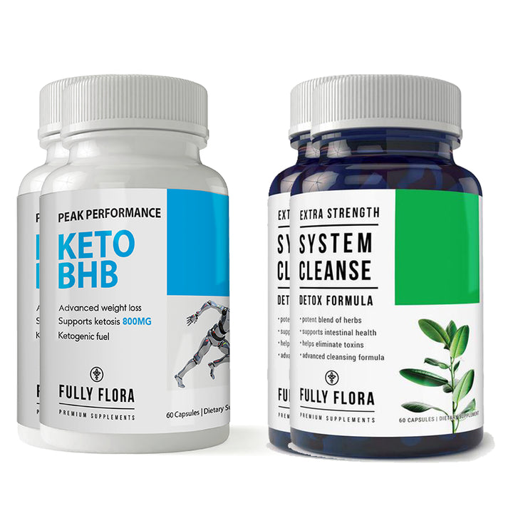 Fully Flora Keto BHB System Cleanse Combo Pack 100% Plant Based Supplements Image 2