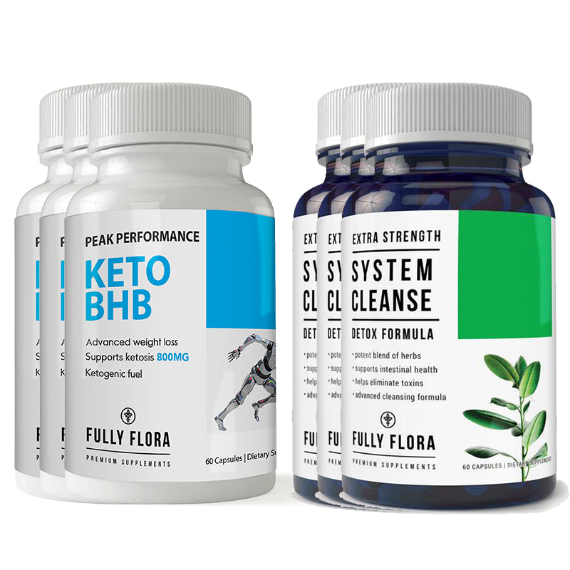 Fully Flora Keto BHB System Cleanse Combo Pack 100% Plant Based Supplements Image 3