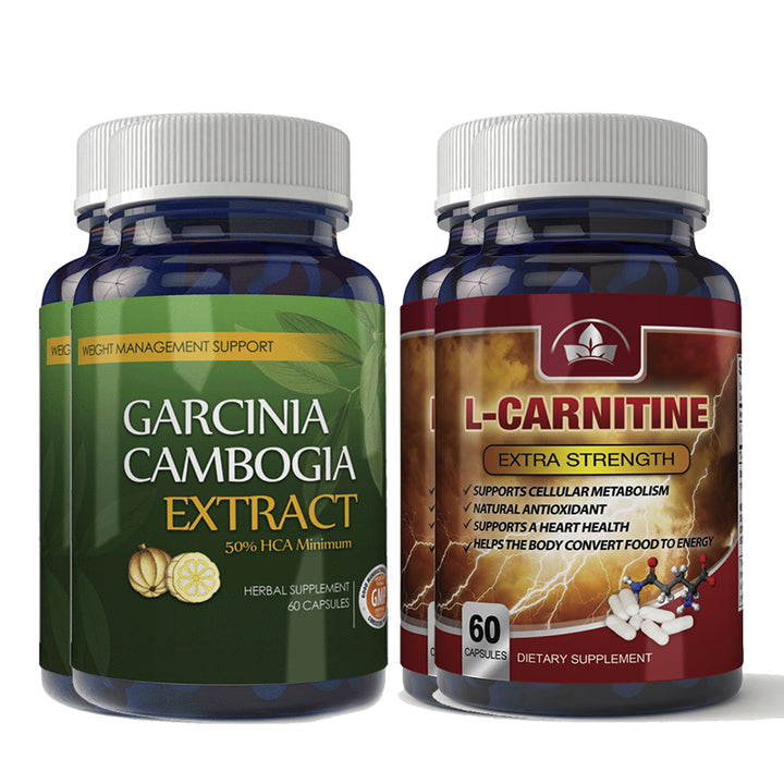 Garcinia Cambogia Extract L-Carnitine Combo Pack 60 Capsules 1000mg Extra Strength Image 2