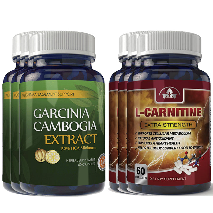 Garcinia Cambogia Extract L-Carnitine Combo Pack 60 Capsules 1000mg Extra Strength Image 3