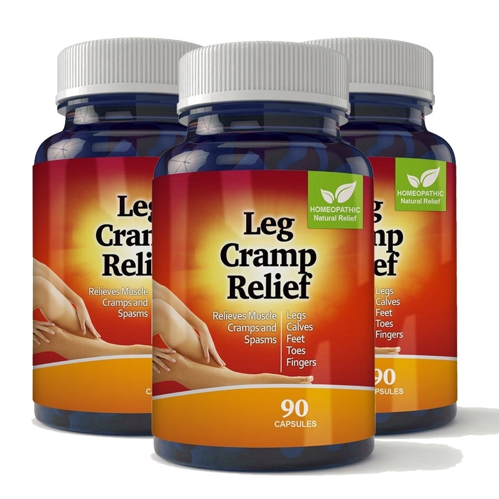 Magnesium Leg Cramp Relief Capsules 90 Count Fast Absorbing Muscle Relaxation Image 3