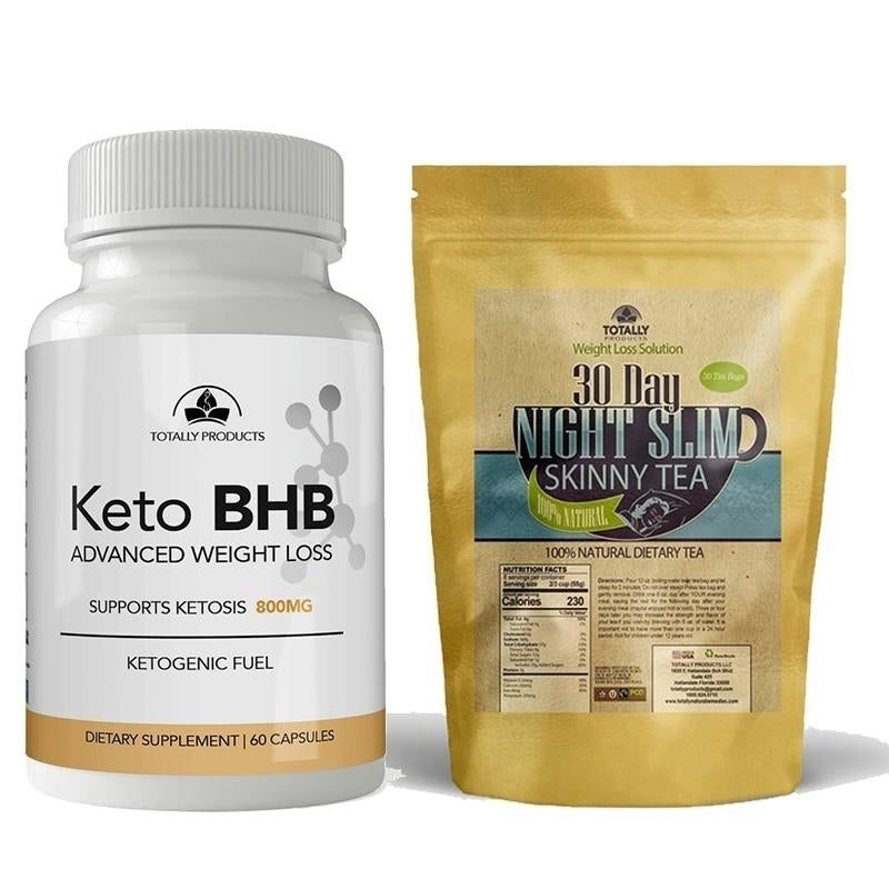 Keto BHB and Night Slim Skinny Tea Combo Pack for Energy and Weight Loss Image 9