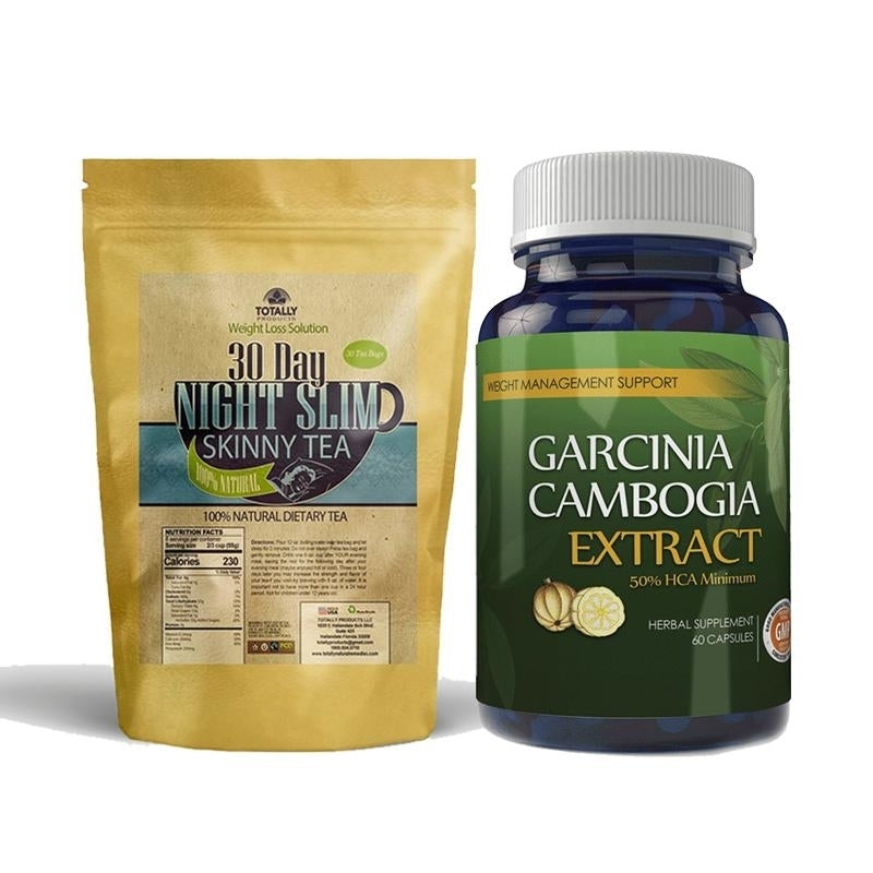 Night Slim Skinny Tea Garcinia Cambogia Combo Weight Loss Detox Energy Boost Image 1