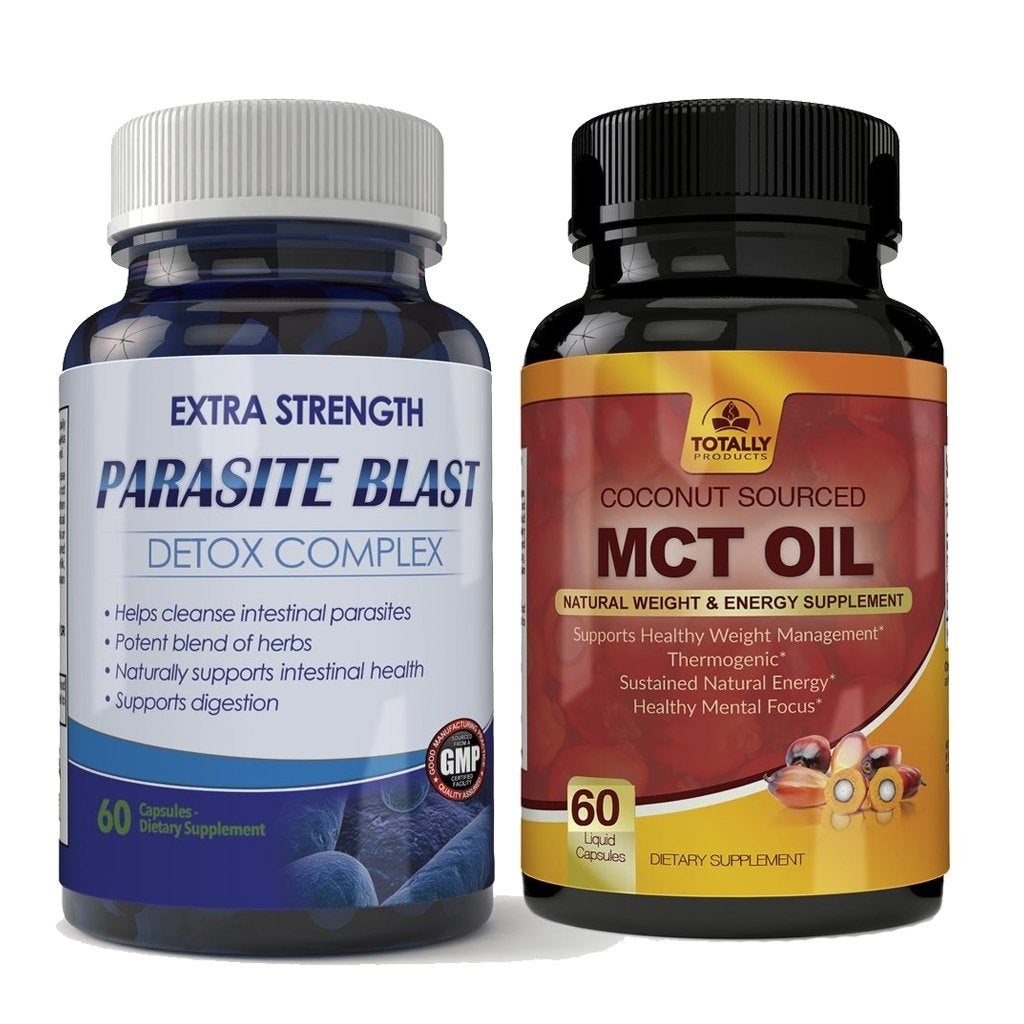 Parasite Blast MCT Oil Combo Pack Detox Cleanse Energy Support 3000mg 2x Daily Image 1