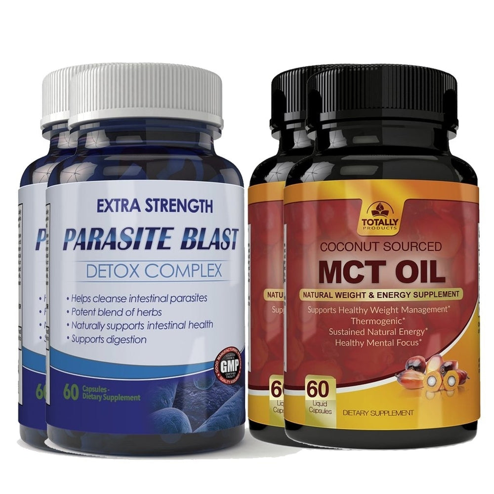 Parasite Blast MCT Oil Combo Pack Detox Cleanse Energy Support 3000mg 2x Daily Image 2