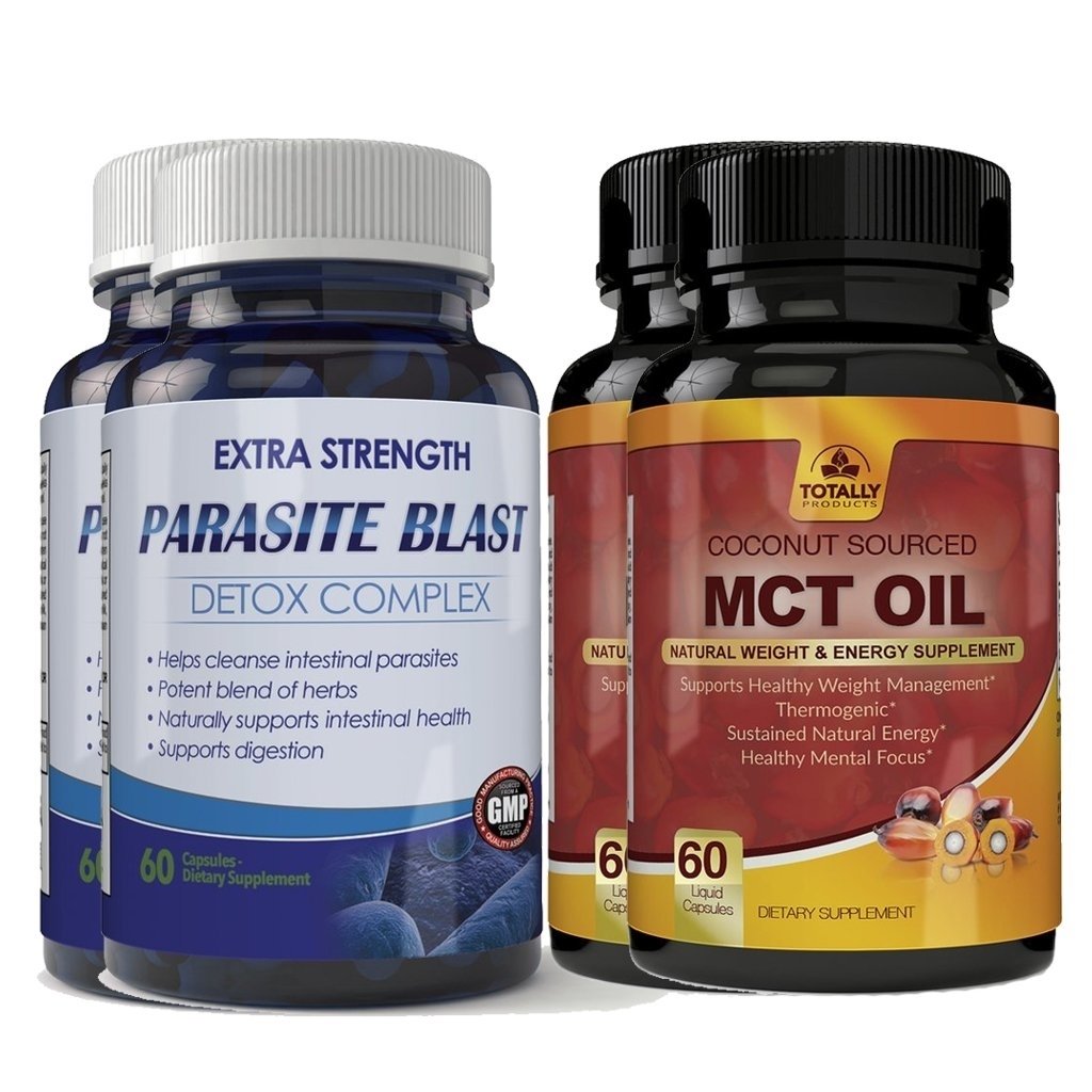 Parasite Blast MCT Oil Combo Pack Detox Cleanse Energy Support 3000mg 2x Daily Image 1