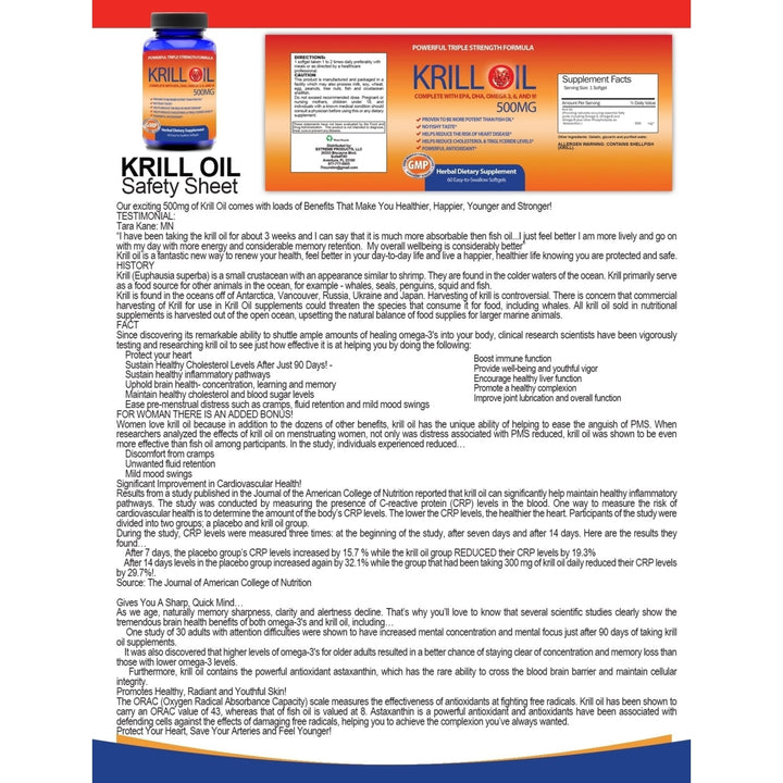 Pure Krill Oil (60 Softgels) Image 2