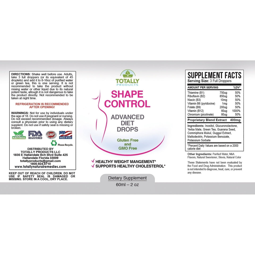 Shape Control Advanced Diet Drops (60 ml) Image 3