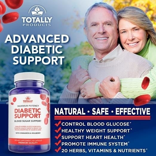 Totally Products Advanced Diabetic Support Weight Loss 20 Herbs Vitamins Image 2