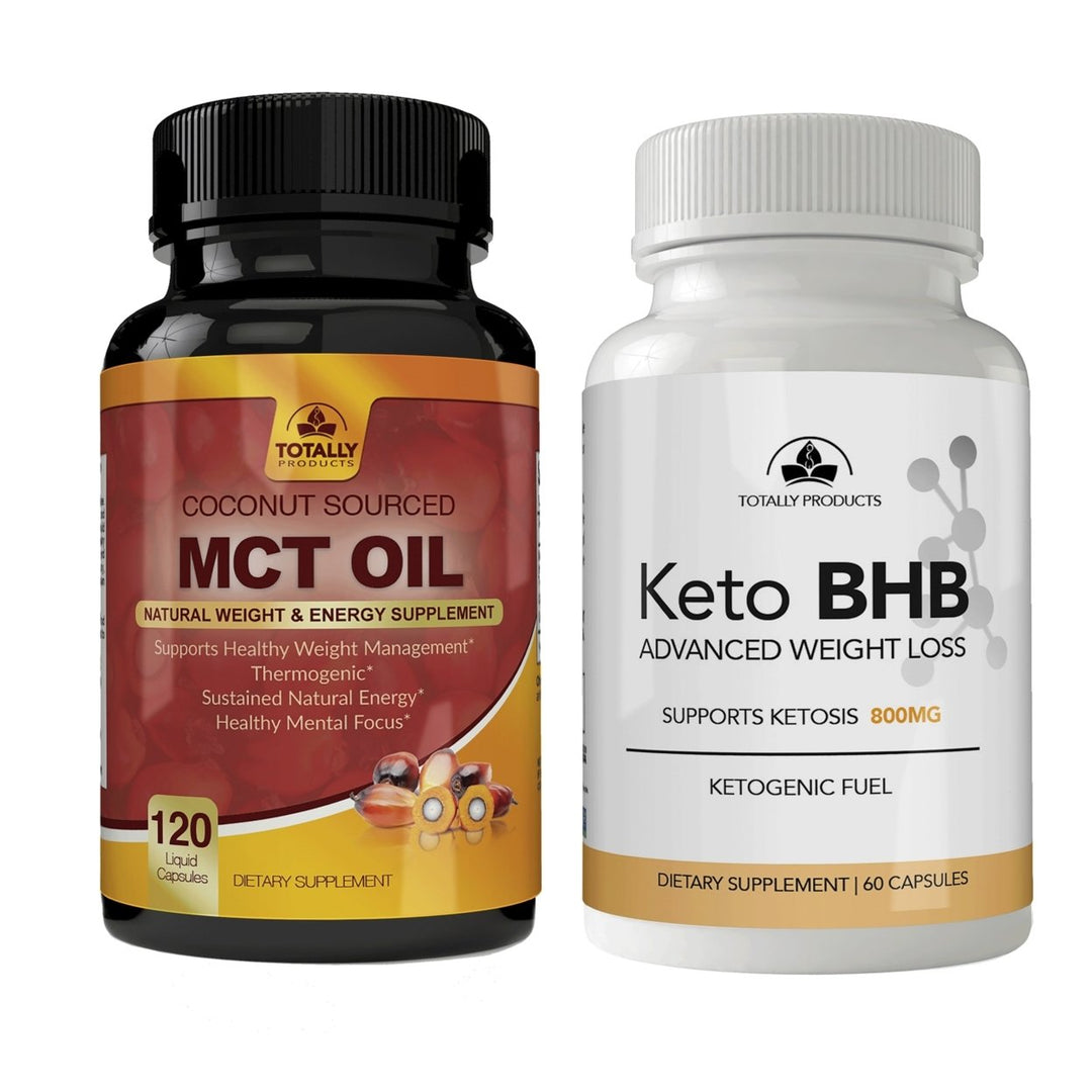 Totally Products Keto Slim BHB and Pure MCT Oil Combo Pack Supplement Image 9