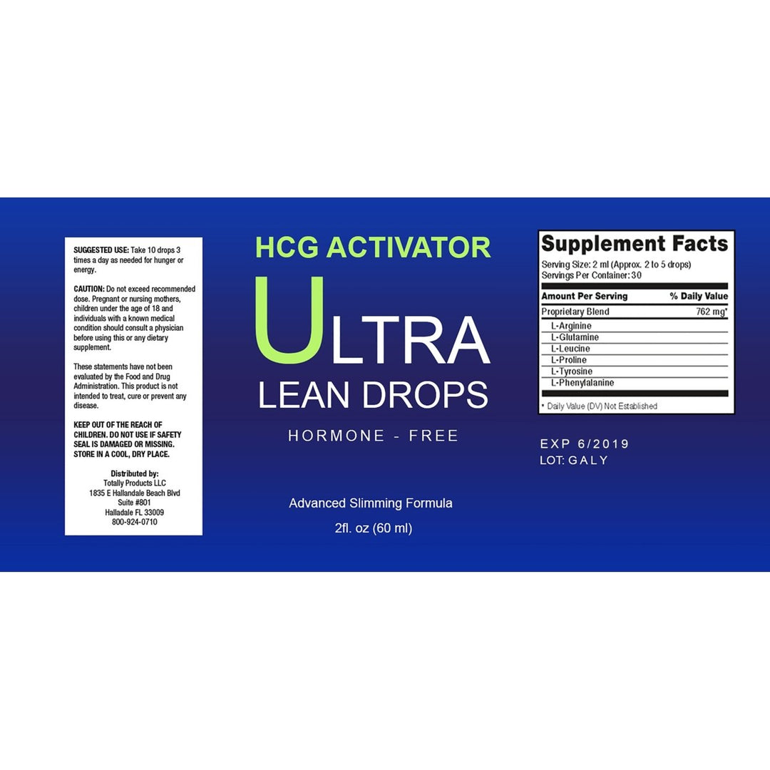 Ultra Lean Weight Loss Drops 2 oz Acai Berry Buy 2 Get 1 Free Fat Burner Image 3