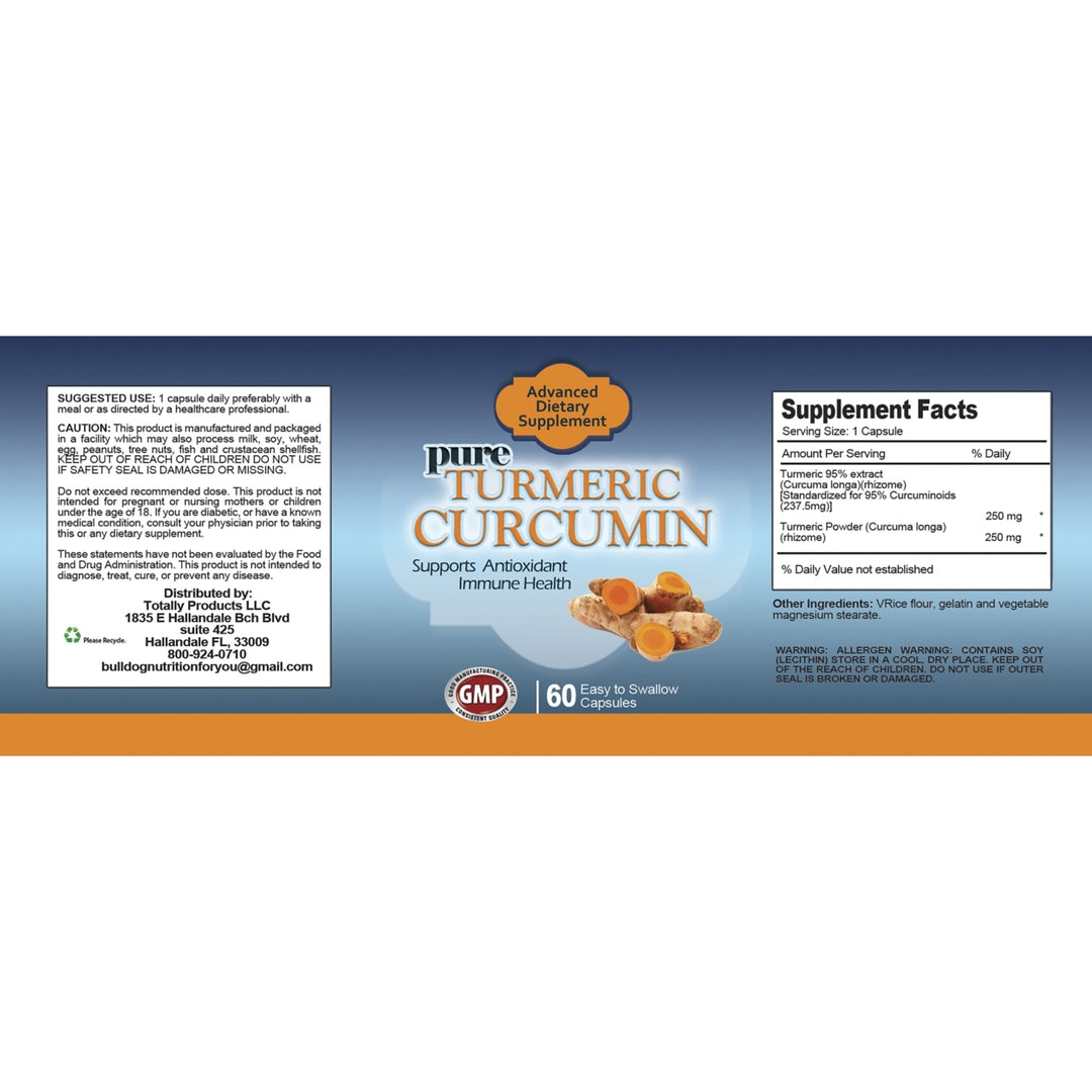 Turmeric Curcumin Extract (60 Capsules) Image 3