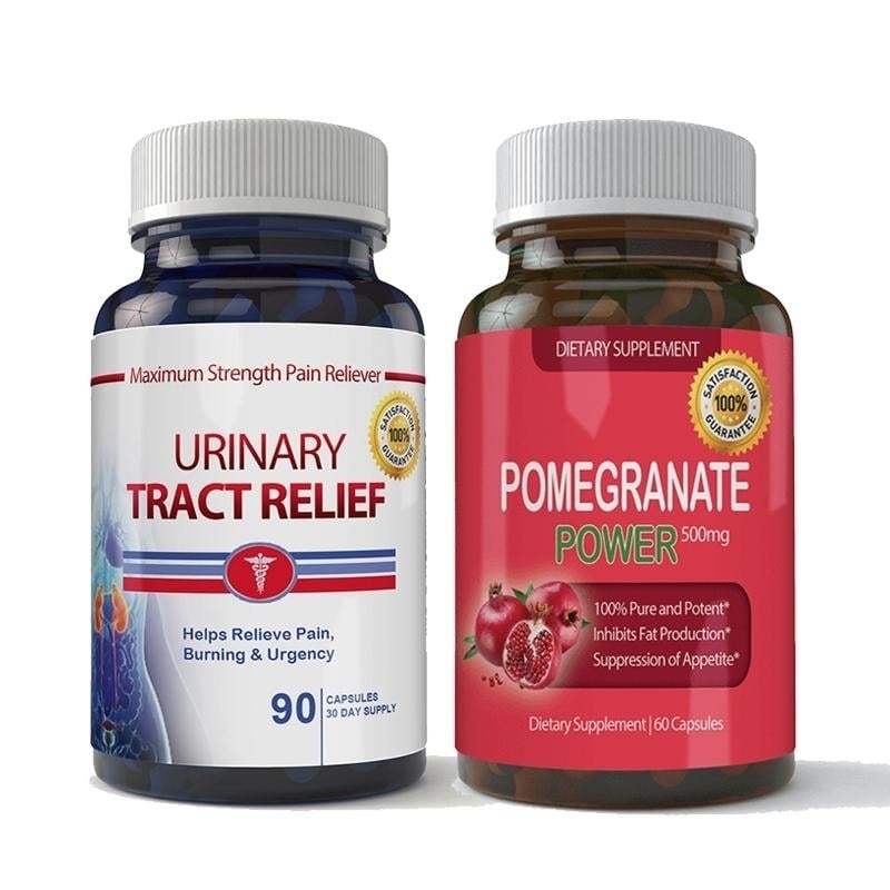 Urinary Tract Relief Pomegranate Extract Combo Natural Supplement for Health Image 1