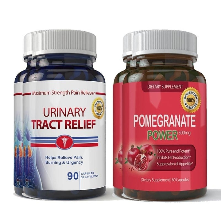 Urinary Tract Relief Pomegranate Extract Combo Natural Supplement for Health Image 2