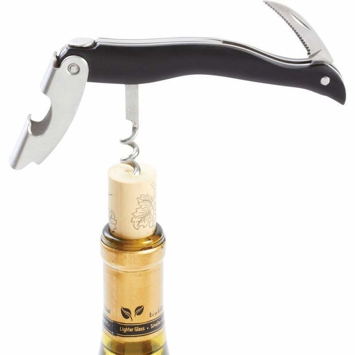 Classic Waiter-Style Corkscrew Bottle Opener and Blade Image 2