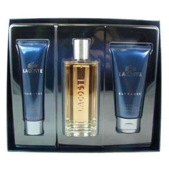 Lacoste Elegance 3pc Perfume Gift Set for Men Image 1