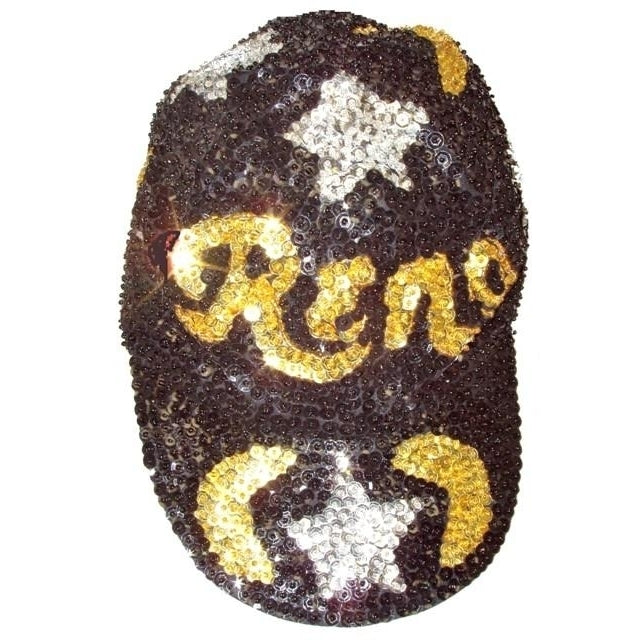 Sequin Baseball Cap Celestial Black Reno Image 1