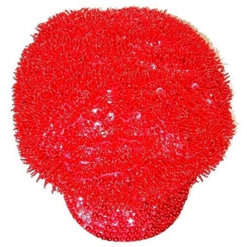 Sequin Beaded Spikes Newsboy Brando Cap RED Image 1