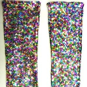 Sequin Gloves Lite Multi Image 1