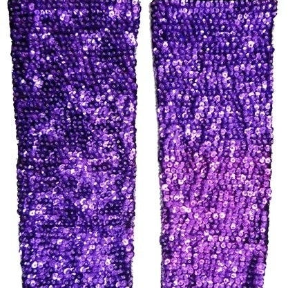 Sequin Gloves Purple Image 1