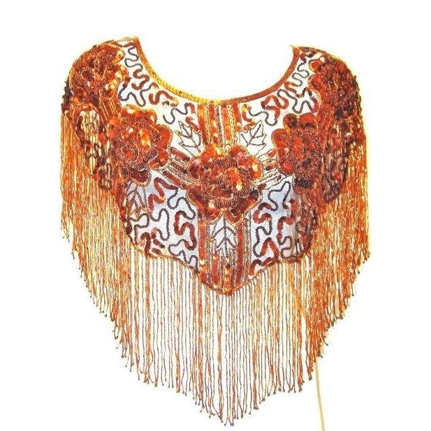 Sequin Shawl/Wrap1006 Copper Brown Image 1