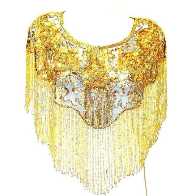 Sequin Shawl/Wrap1006 Gold Image 1