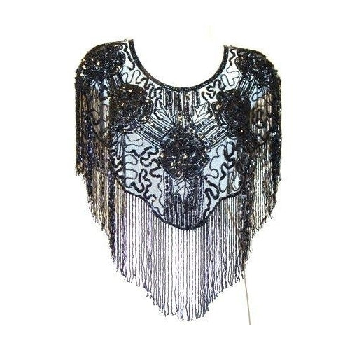 Sequin Shawl/Wrap1006 Black Image 1