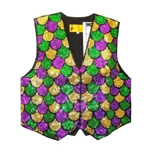 Sequin Vest Mardigra Shell Kids Unisex Size Only Image 1