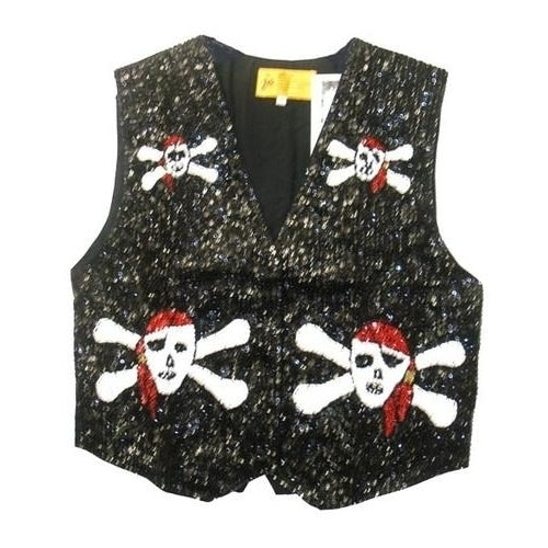Sequin Vest Pirate Red Image 1
