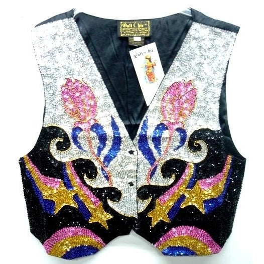 Sequin Vest Rose Bud 272 Image 1