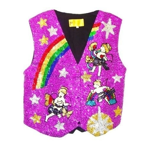 Sequin Vest Purple Angel Image 1