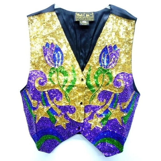 Sequin Vest Rose Bud 273 Image 1