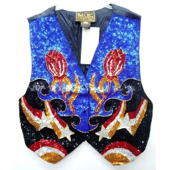 Sequin Vest Rose Bud 266 Image 1