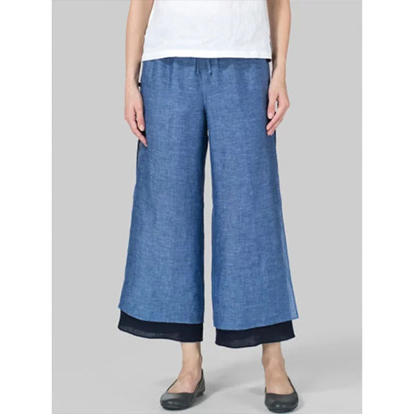 Cotton Pants Plus Size Casual Wide Leg Linen Pants Image 4