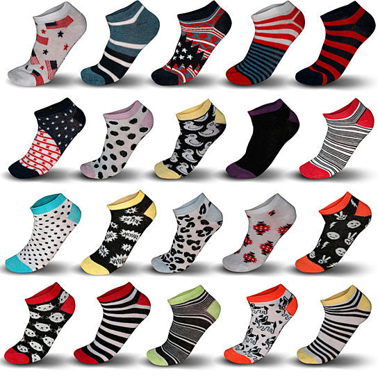 20 Pair: Unisex Premium Quality Printed Socks Image 3