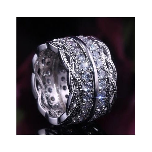 Retro lace with Artificial zircon ring Image 2