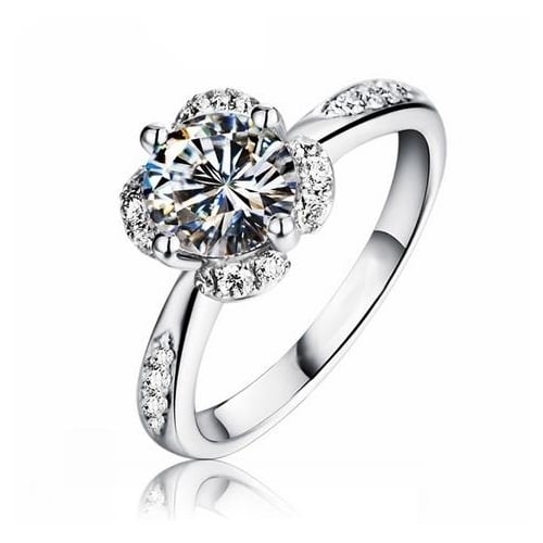 AAA Artificial zircon Ring Simple Fashion style Ring Image 1