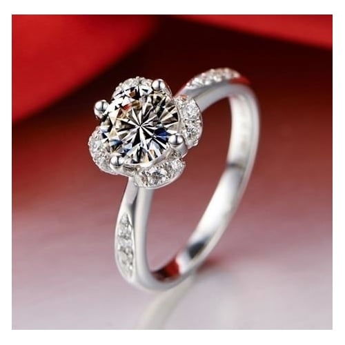 AAA Artificial zircon Ring Simple Fashion style Ring Image 2