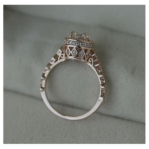 Popular style Rose Popular style Artificial zircon ring Image 4