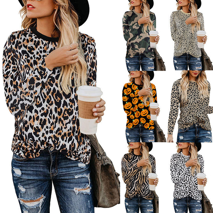 Various Pattern Print Top Shirt Image 1