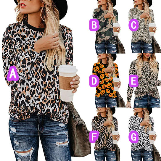 Various Pattern Print Top Shirt Image 1