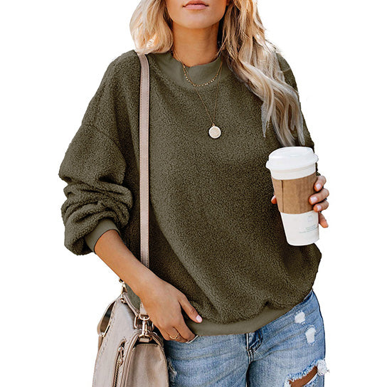 Cozy Soft Round Neck Pullover Image 2