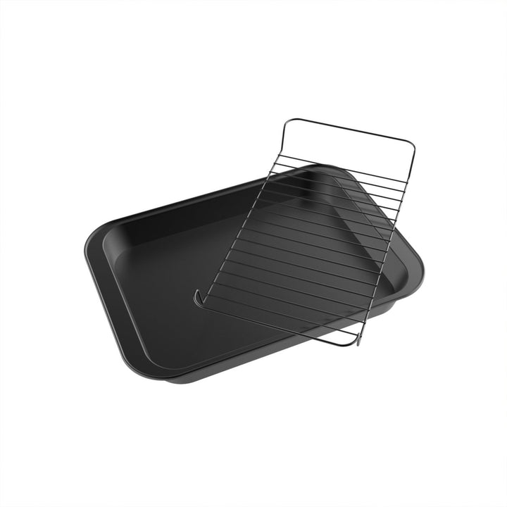 Roasting Pan with Rack-Nonstick Oven Roaster with Removable Grid to Drain Fat and Grease-Healthier Cooking Image 7