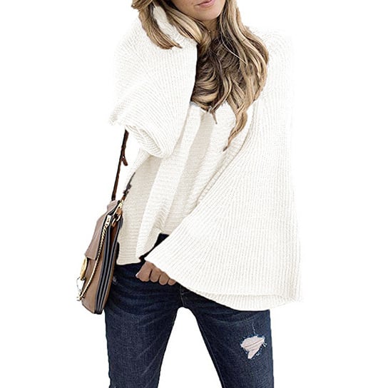 Flare Sleeve Batwing Style Sweater Image 1